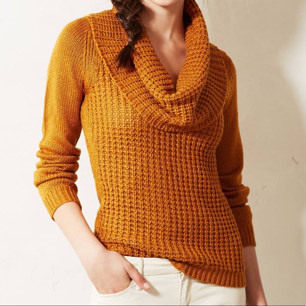 Anthropologie- Angel of the North Cowlneck Sweater